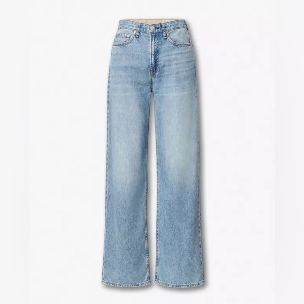 rag & bone Light Blue Flare & Wide Leg Jeans